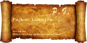 Pajkos Izabella névjegykártya